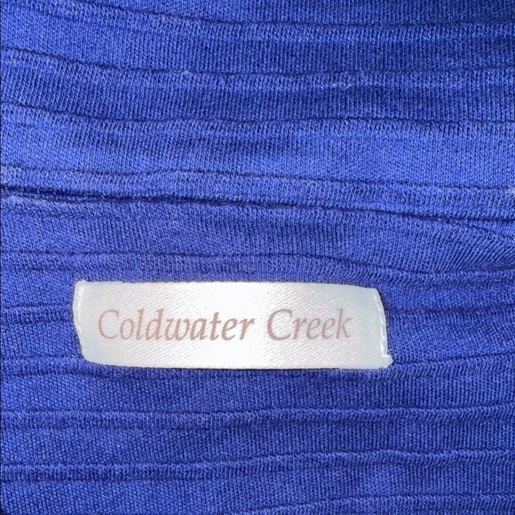 COLDWATER CREEK Blue Button-Up Jacket - Picture 6 of 10